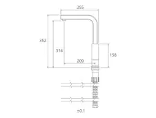 عکس شیر-سینک-شودر-مدل-اروپا-شیری-طلایی-1.webp